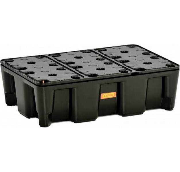 Produktbild Cemo PE Auffangwanne 25 HD RG mit PE Rost 60 x 40 x 18 cm