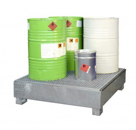 Produktbild CEMO Auffangwanne Typ SW4 verzinkt mit Gitterrost