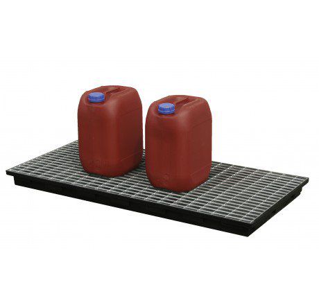 Produktbild CEMO PE Auffangwanne 40L mit Stahlgitterrost