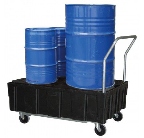 Produktbild CEMO PE Auffangwanne 250/2-RG mobil mit PE Rost ohne Zulassung