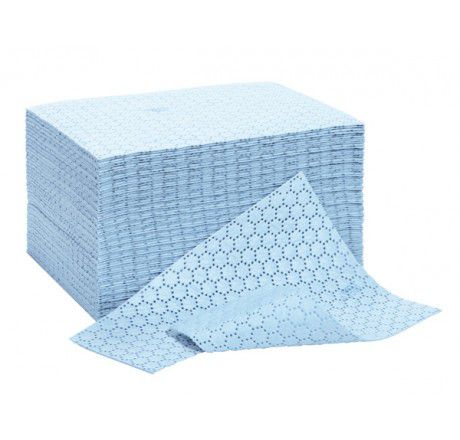 Produktbild CEMO Cemsorb Tücher blau für Öl 100 Stück im Karton