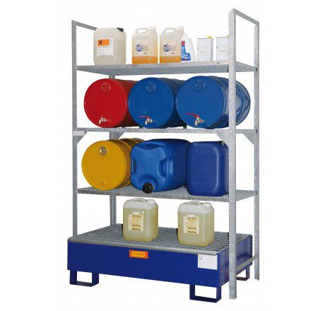 Produktbild CEMO Fassregal Typ 540 mit Stahlauffangwanne SW2
