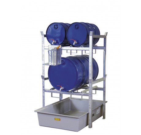 Produktbild CEMO Fassregal Typ 400 mit Fassauflagen