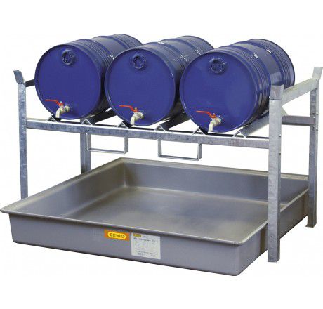 Produktbild CEMO Fassregal Typ 800 mit Fassauflagen 3x60 Liter