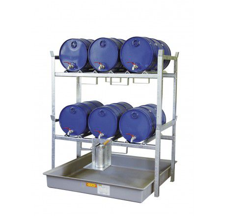Produktbild CEMO Fassregal Typ 800 mit Fassauflagen 6x60 Liter