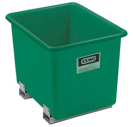 Produktbild CEMO GFK Rechteckbehälter 1100l mit Staplertaschen grün