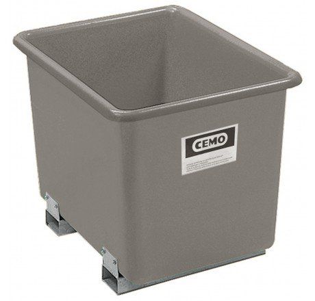 Produktbild CEMO GFK Rechteckbehälter 2200 l mit Staplertaschen grau
