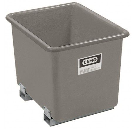 Produktbild CEMO GFK Rechteckbehälter 700l mit Staplertaschen grau