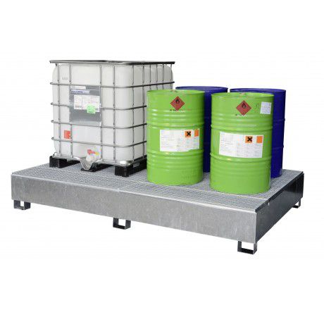 Produktbild CEMO IBC Auffangwanne 2x100 Liter GS2a verzinkt