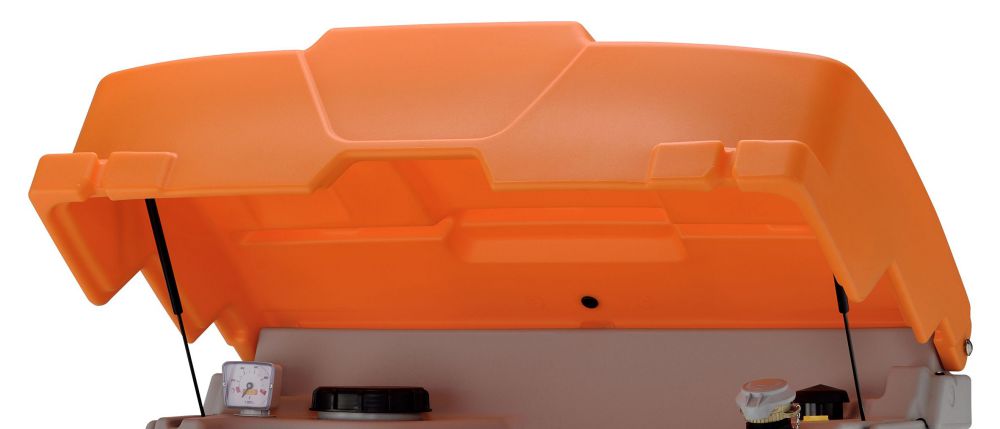 Produktbild Cemo Klappdeckel orange mit Gasdruckfeder