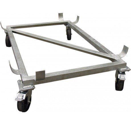 Produktbild CEMO Lenkrollengestell für GFK Rechteckbehälter 2200 l