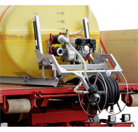 Produktbild CEMO Schlauchhaspel klappbar für hohe Fahrzeuge fest montiert