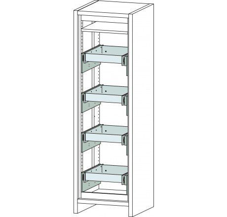 Produktbild CEMO Sicherheitsschrank 6/20-FWF 30 mit 4 Vollauszügen bild 2