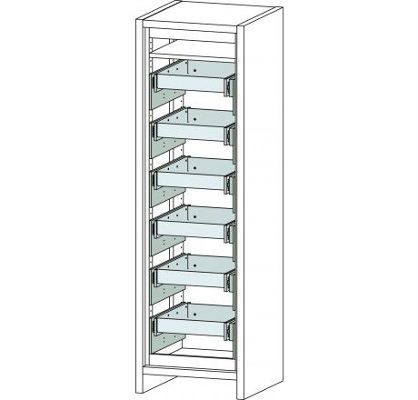 Produktbild CEMO Sicherheitsschrank 6/20-FWF 30 mit 6 Vollauszügen bild 2
