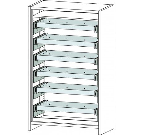 Produktbild CEMO Sicherheitsschrank 12/20-FWF 30 mit 6 Vollauszügen bild 2