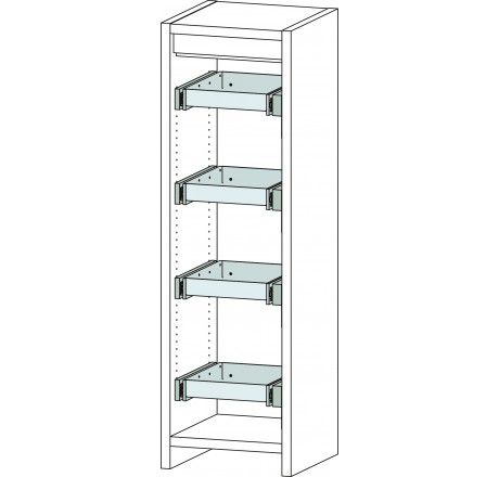 Produktbild CEMO Sicherheitsschrank F-Save 6/20-FWF 90 mit 4 Vollauszügen bild 2
