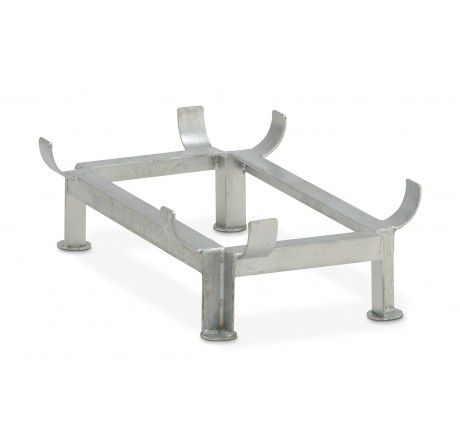 Produktbild CEMO Stahlfußgestell verzinkt für GFK Rechteckbehälter 200 Liter hoch