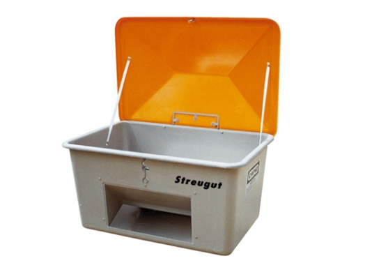 Produktbild Cemo Streugutbehälter V 700 l mit Vandalismusdeckel und Entnahmeöffnung