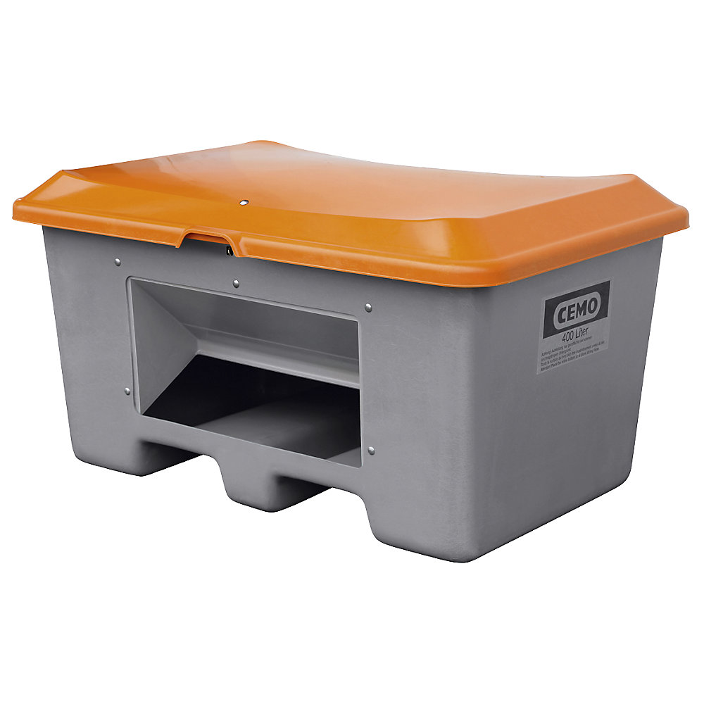 Produktbild Cemo Streugutbehälter Plus3 200 l mit Staplertaschen Entnahmeöffnung