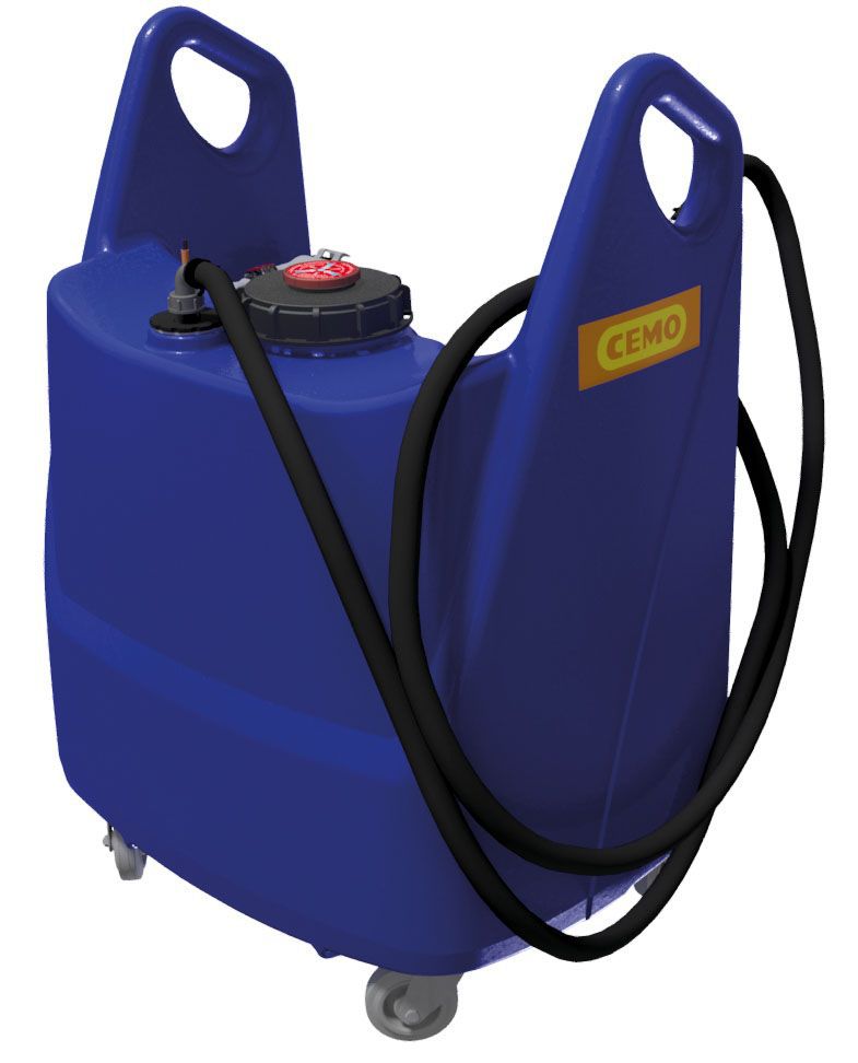 Produktbild Cemo Transfer Trolley Blue 130 Liter mit Tauchpumpe ohne Akku und Ladegerät