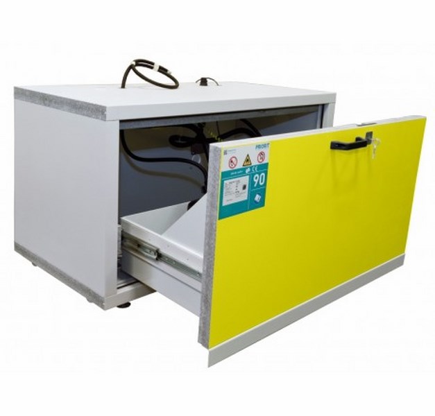 Produktbild Cemo Untertischschrank 11/6-FWF90 mit 1 Vollauszug Blende gelb