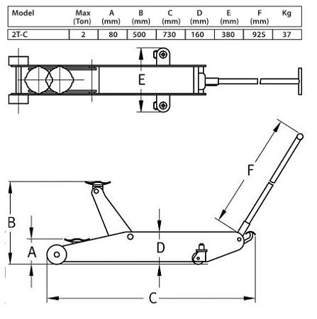 Produktbild Compac Rangierheber 2,0 t kurze Ausführung bild 9
