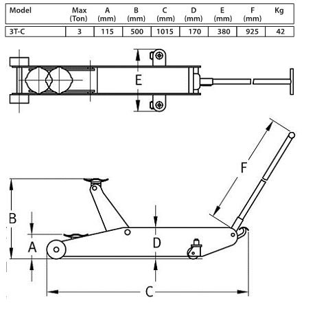 Produktbild Compac Rangierheber 3,0 t Universal Heber bild 7