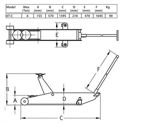 Produktbild Compac Rangierheber 6,0 t normale Ausführung bild 4