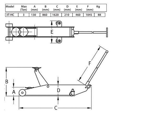 Produktbild Compac Rangierheber 3,0 t Hochheber bild 4