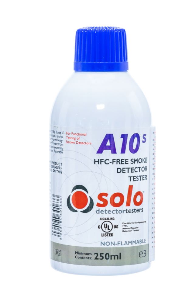 Produktbild Solo Prüf Aersol Solo A10S zur Rauchmelderprüfung Flasche mit 250 ml