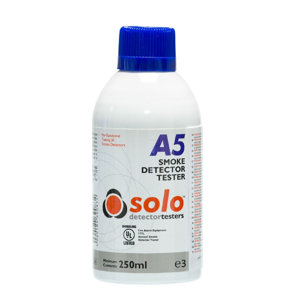 Produktbild Solo Prüf Aersol Solo A5 zur Rauchmelderprüfung Flasche mit 250 ml
