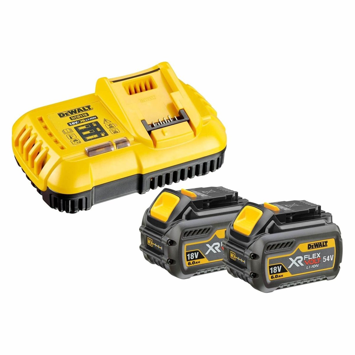 Produktbild DeWalt Flexvolt Starter Set 6,0 Ah mit DCB118 und DCB546