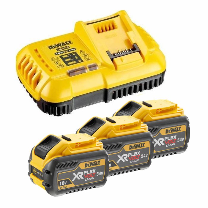 Produktbild DeWalt XR Flexvolt Akku Starter-Kit mit DCB 118 und 3 x DCB 547 (mit 162 Wh)