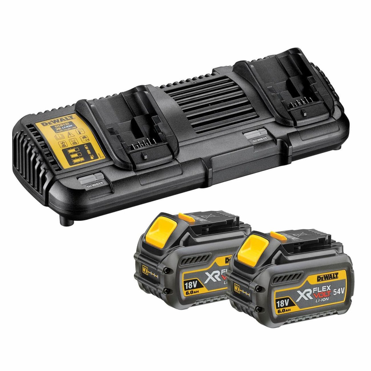 Produktbild DeWalt Flexvolt Starter Set 6,0 Ah mit DCB132 und  DCB546