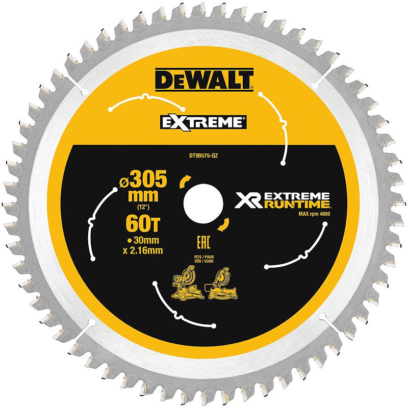 Produktbild DeWALT Kreissägeblatt XR Extreme Runtime stat. 305/30mm 42WZ/FZ