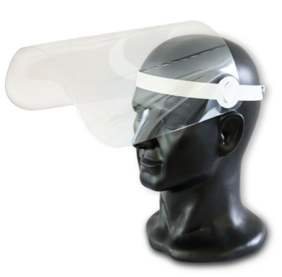 Produktbild Eichner Gesichtsvisier Schutzvisier wiederverwendbar desinfizierbar aufgeklappt 1 bild 2