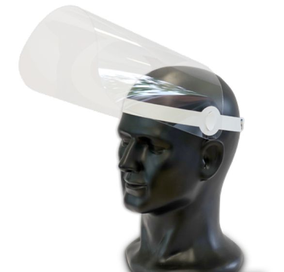 Produktbild Eichner Gesichtsvisier Schutzvisier wiederverwendbar desinfizierbar aufgeklappt 2 bild 3