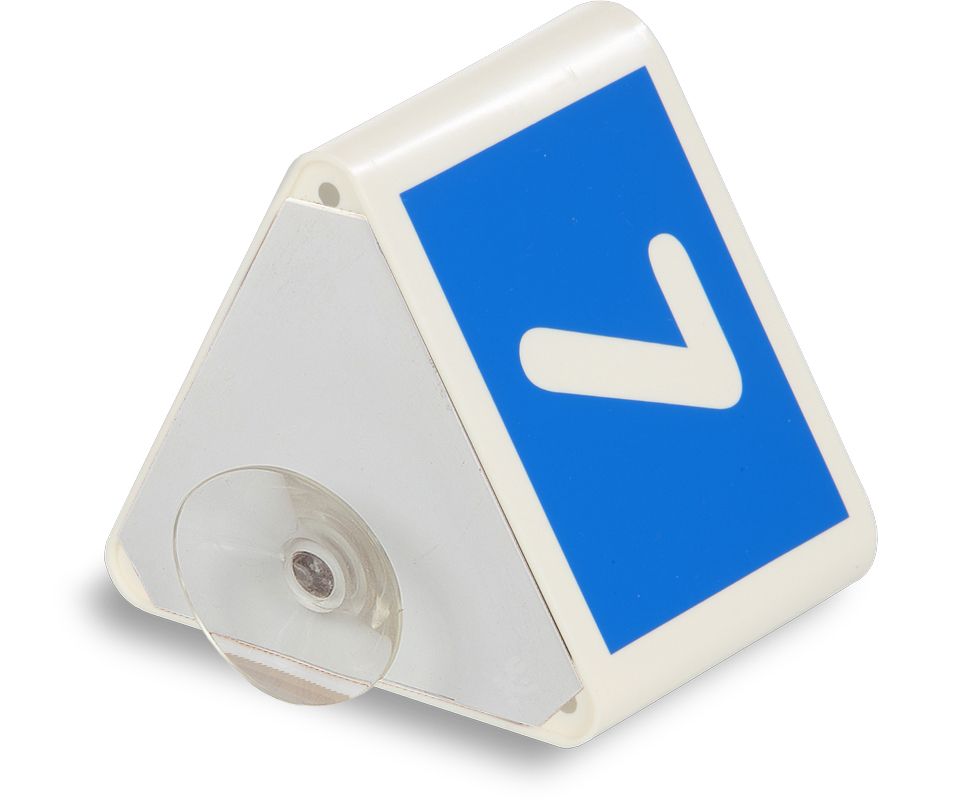 Produktbild Eichner Leitzahlträger Blau Ziffern 76-100 mit Saugnapf