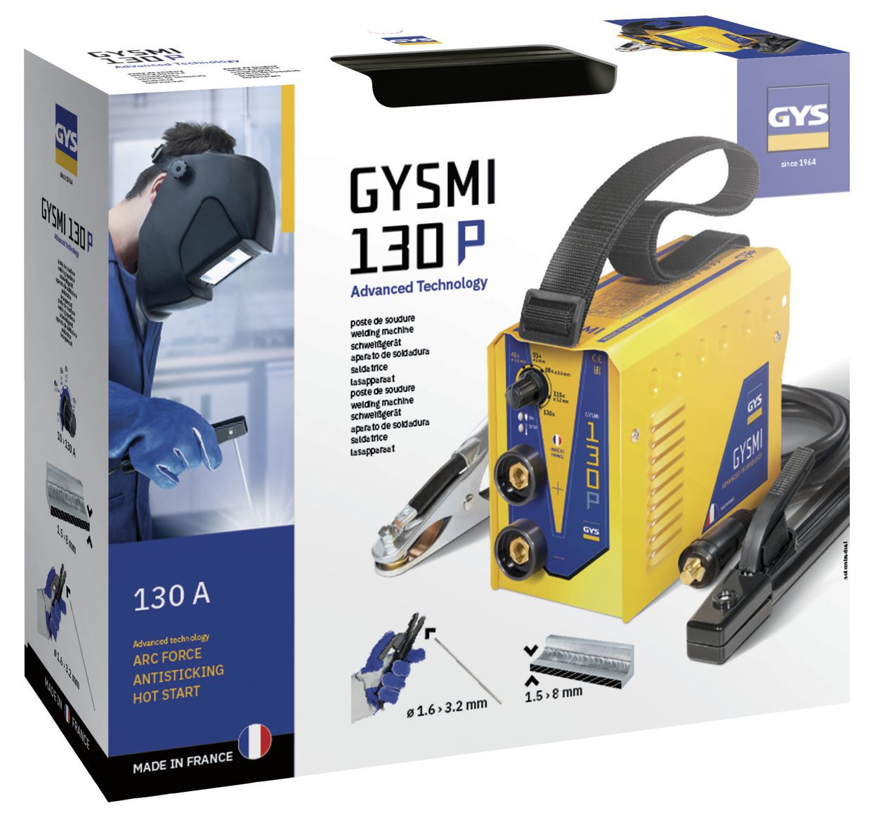 Produktbild Elektroden-Schweißinverter Gys GYSMI 130P bild 3