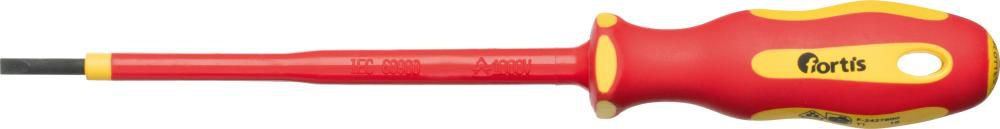 Produktbild Fortis  Schraubendreher VDE für Schlitz 2,5x0,4x 75 mm