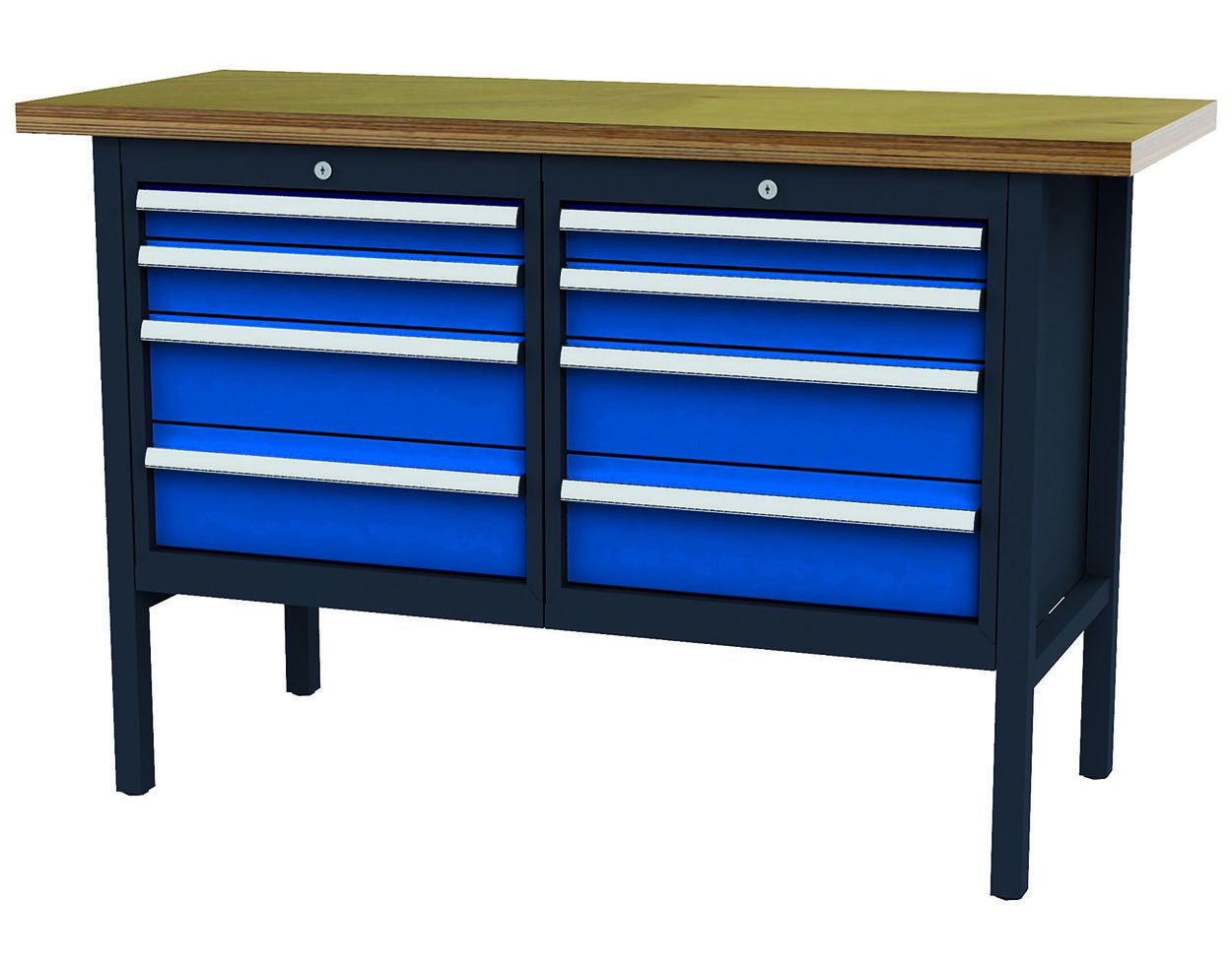 Produktbild Forum Kastenwerkbank mit 8 Schubladen B1500mm