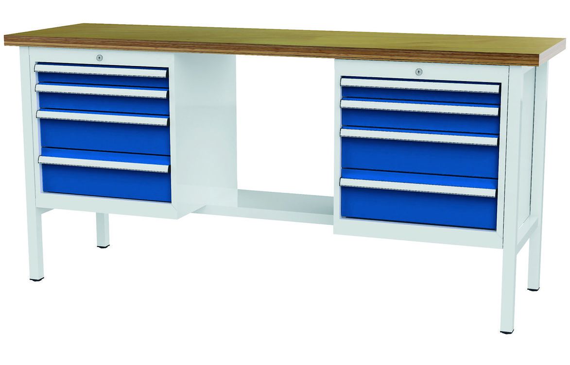 Produktbild Forum Kastenwerkbank mit 8 Schubladen Breite 2000 mm