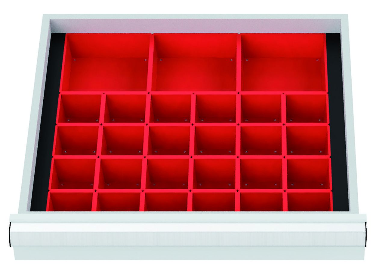 Produktbild Forum Kleinteilekästen FS6 100mm 27 Kästen für Schubladen Innenmaß 540x450 mm