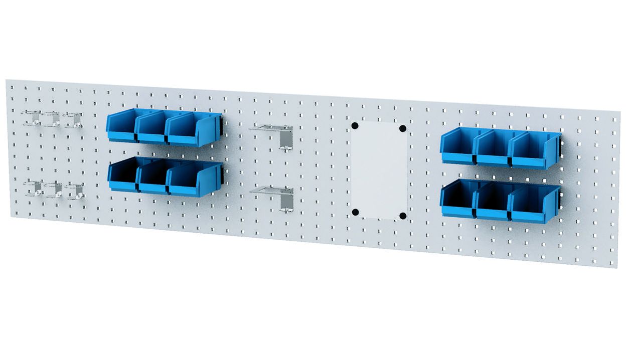 Produktbild FORUM Lochwandaufbau BxH 2000x450mm