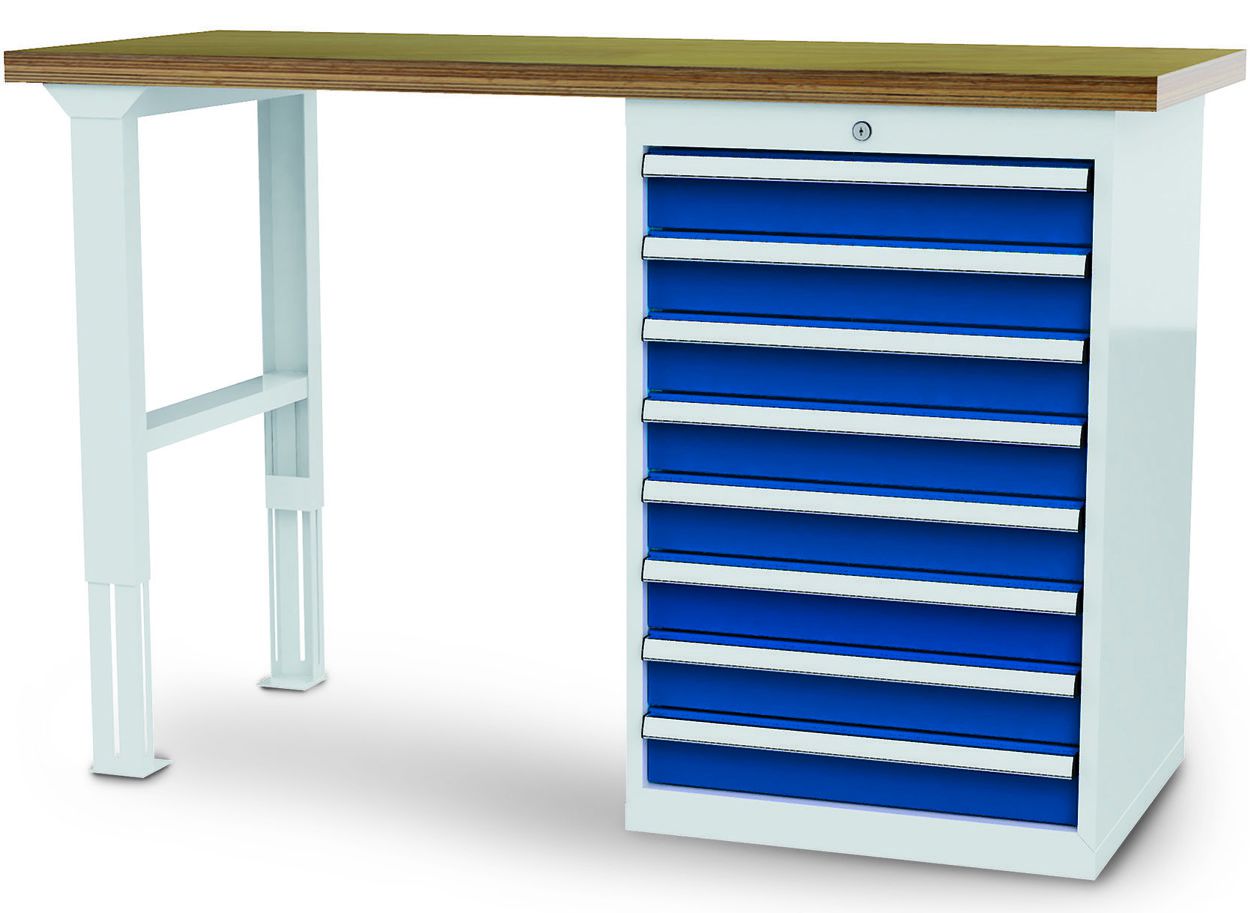 Produktbild Forum Reihenwerkbank mit 8 Schubladen Breite 1500 mm