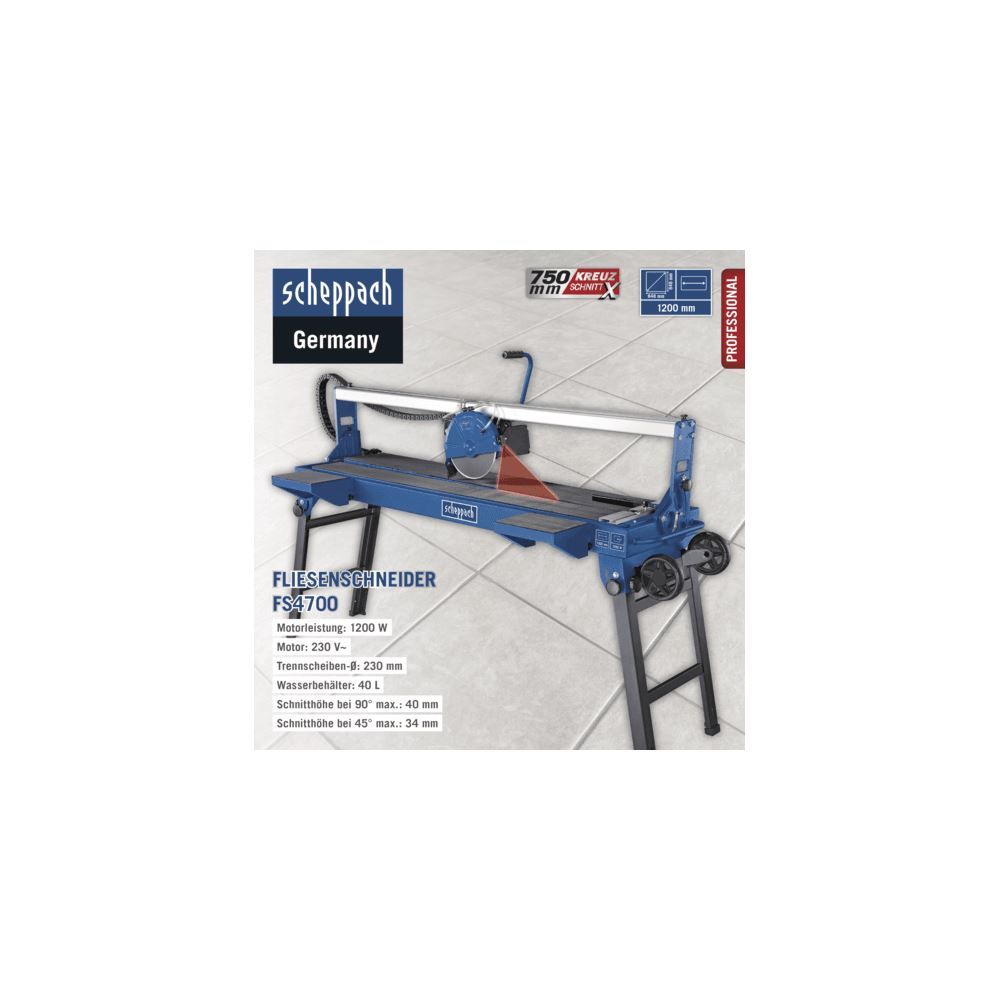 Produktbild SCHEPPACH Fliesenschneider FS4700 230V 50Hz 1200W bild 7
