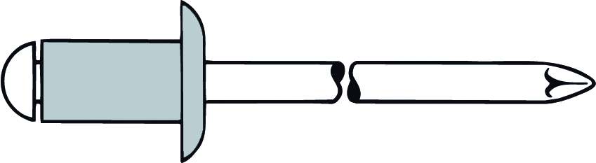 Produktbild GESIPA Blindniete Alu/Stahl 5 x 12, 500 St.