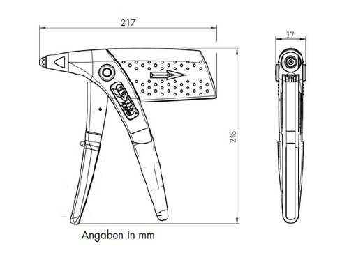 Produktbild Gesipa Flipper Plus Kombi Setzgerät Zeichnung bild 5