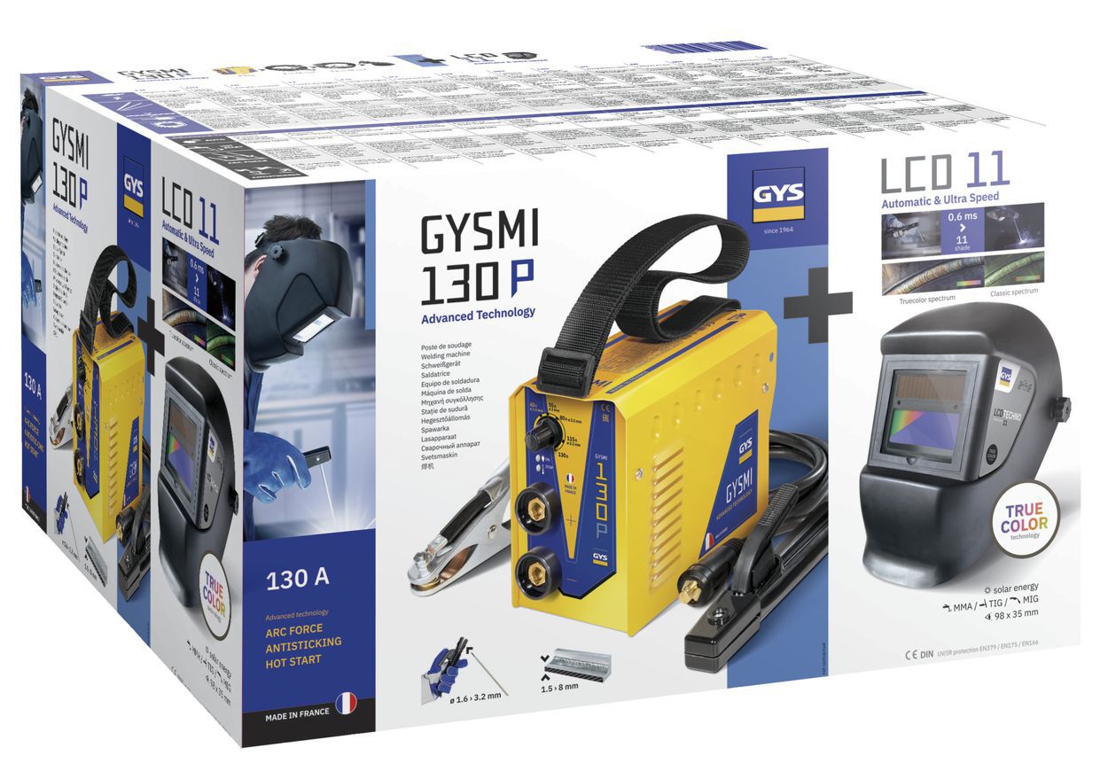 Produktbild GYS GYSMI 130P Mikorprozessorgesteurtes Elektroden Schweißgerät 230V