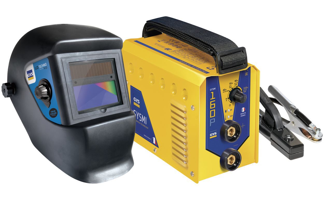 Produktbild GYS GYSMI 160P Mikorprozessorgesteurtes Elektroden-Schweißgerät inkl. Schweißhelm bild 2